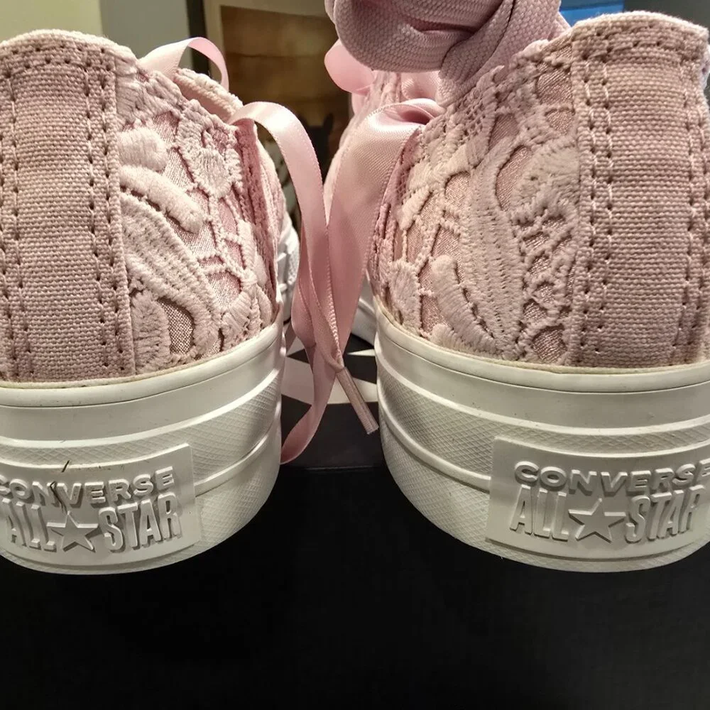 Converse - Women's Chuck Taylor All Star Lace Low Top Shoes (A15006C) Pink SZ 10 - Picture 6 of 12